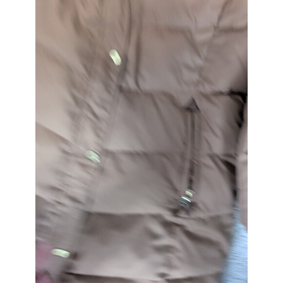 Lauren Ralph Lauren Goose Down Puffer Parka Jacket Women's Medium Brown Wool hoo - Picture 7 of 13